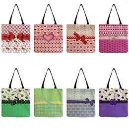 Evening Bags Ladies Shopper Bag Customizable Women's Shoulder Eco-Friendly Large Capacity Travel Tote School Teacher Gift Outdoor