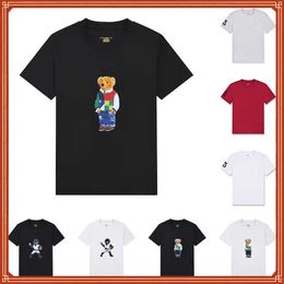 T-Shirts Designer Mode T-Shirts Ralphs Polos Herren Damen T-Shirts T-Shirts Tops Mann S Lässiges Brust-Buchstaben-Hemd Luxurys Freizeitdesign 38ess