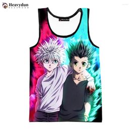 Men's Tank Tops 2023 Anime X 3D Men Women Harajuku Streetwear Oversized Sleeveless Shirts Men's Clothing Ropa Hombre