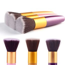 Makeup Brushes 1Pc Professional Flat Powder Liquid Foundation Brush Concealer Contour Facial Make Up ToolMakeup