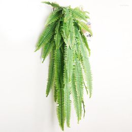 Decorative Flowers 90cm 110cm Artificial Adornment Grass Green Plant Ganging Row Fern Leaf Persian Leaves Wall Planted Home Shop Decoration