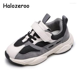 Athletic Shoes Spring Kids Sport Sneakers Baby Boys Grey Brand Children Casual Girls Soft Chunky Mesh Trainers 2023