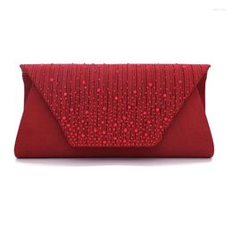 Evening Bags TRAVEASY Fancy Diamond Tote Bag Ladies Wedding Dinner Prom Party Send Hand Shoulder Detachable Strap