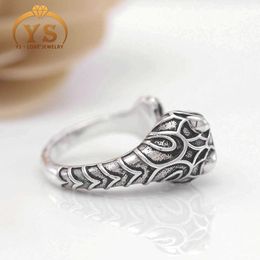 20% OFF 2023 New Luxury High Quality Fashion Jewellery for double head ring carved tiger pattern versatile lovers open their mouths to adjust the pair of