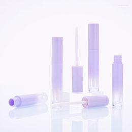 Storage Bottles 5ml Empty Lipgloss Bottle Gradient Purple Round Lip Gloss Tube Cosmetics Refillable Containers Packaging 30/50pcs