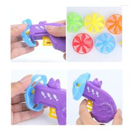 Cat Toys Fetch Tracks Toy Flying Propellers Disc Saucers Interactive Dog Pet Chaser 090C