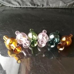 Smoking Pipes High quality Colour gourd lid Wholesale glass bongs, glass hookah, smoke pipe accessories