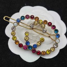 80% OFF 2023 New Luxury High Quality Fashion Jewelry for Duckbill clip ancient made old double color Rhinestone hairpin brass material one line hair