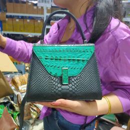 Evening Bags Women's Genuine Leather Alligator Handbags Crossbody For Women Shoulder Bolsa Feminina Tote