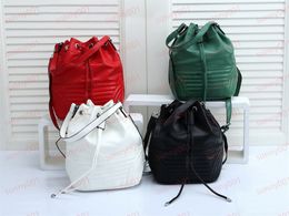 Drawstring Bags Small Fresh Bucket Shoulder Bag Luxury Hand-Held Barrels Bag PU Leather Cross Body Backpacks Cylindrical Package