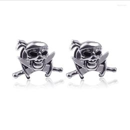 Stud Earrings 1Piece Simple Funny Clown Ghost Studs Earring Piercing Gothic Skeleton Stainless Steel For Men Women Gift Jewelry