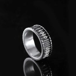 ancient family female ins male light does not fade version tail ring personality eternal Silver Ring Luxury ornament