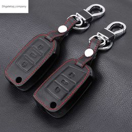 Car New Genuine Leather Remote Key Cover Case For Skoda Octavia 1 2 3 A5 A7 Kodiaq Karoq 2017 Rapid Fabia Superb Yeti Accessories