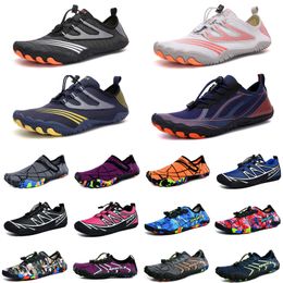 Water Shoes grey red black yellow wading shoes beach shoes couple soft-soled creek sneakers grey barefoot skin Snorkelling wading fitness women sports trainers