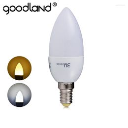 Goodland LED Candle Bulb SMD2835 Chandelier E14 AC220V 240V Lamp 3W Energy Saving For Bedroom Living Room Lighting