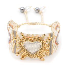 Charm Bracelets Go2boho Miyuki Bracelet For Women Heart Couple Wrap Pulseras Jewelry Bohemian Handmade Jewellery Mexican Fashion