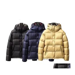 Giacche da uomo 22 giacca kaki pesante da uomo in inverno marchio di moda versatile invernale Cotton e donna Ste stesso coppia di stile rivestimento Duck Down F DH37T