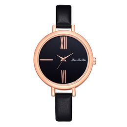 Wristwatches Luxury Women Ladies Watches Fashion Leather Band Analogue Quartz Round Wrist Watch Wholesale Womens Clothing Vendors Bulk 2023