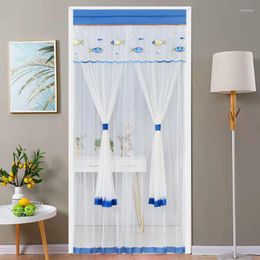 Curtain Summer Door Anti-mosquito Partition Free Punch Self-adhesive Bathroom Double Bedroom Home Mute 80x200cm