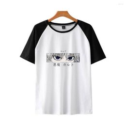 Men's T Shirts X Unique Male Gon Freecss Killua Zoldyck Tee Shirt Short Sleeved Cotton T-shirt Printed HxH Anime Tshirt Clothing