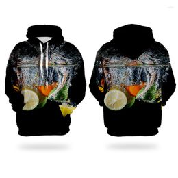 Men's Hoodies 3D Funny WHOSONG Good-looking Fruits Strawberry Beautiful In Colors Girls Clothes Parent-child Clothing