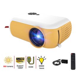 Projectors A10 Mini Projector 1080P Full HD Native 480360 LED Projector For Android Phone iPad Smart TV WIFI Portable Home Theater R230306