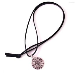 Pendant Necklaces Leather Chain Antique Silver Jewelry Material Zinc Alloy High Grade Breloque And Show Your Taste Provide Drop