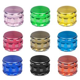 Smoking Colorful Aluminium Alloy Innovative Style 53MM Dry Herb Tobacco Grind Spice Miller Grinder Crusher Grinding Chopped Hand Muller Cigarette Holder DHL