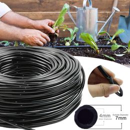 Watering Equipments 4/7mm Hose Garden 1/4" PVC Micro Drip Irrigation Pipe Tubing Lawn Balcony Plants Flower Greenhouse