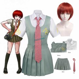 Anime Costumes Anime Danganronpa Mahiru Koizumi Cosplay Come Japanese Uniform Sailor Suit Women Dress Girls Clothing Z0301