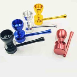 Mini Hourglass Tobacco Smoking Pipe Cigarette Metal Water Pipes Filter 5 Colors Screen Bongs Hookahs Shisha Tools Accessories