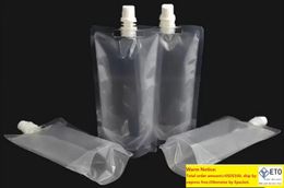 250ml Standup Plastic Drink Packaging Bag Spout Pouch for Juice Milk Coffee Beverage Liquid Packing bag Drink Pouch 2000Pcs