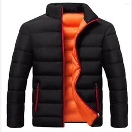 Men's Down 2023 Autumn Winter Cotton Clothing Youth Leisure Sports Slim Bread Thick Jacket Outerwear Parkas Padded