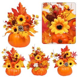 Decorative Flowers Pography Props Ornament Fall Home Decor Artificial Halloween Decorations Autumn Harvest Pumpkin
