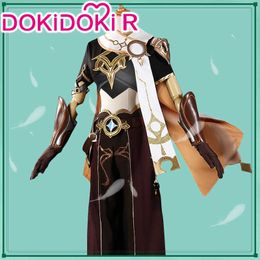 Anime Costumes IN STOCK Traveler Aether Cosplay Game Genshin Impact Cosplay Come DokiDokiR Sora Cosplay Genshin Impact Aether Kong Z0301