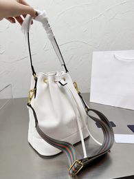 Fashion bucket bag female brand name handbag Tote single shoulder bag crossbody purse large capacity everything goes with it