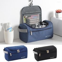 Storage Bags Cosmetic Bag High Capacity Dust-proof Waterproof Oxford Cloth Men Travel Hanging Wash Pouch For Business Trip