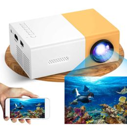 Projectors Mini Projector Portable Movie Projector Home Media Player Audio For IOS Android Windows TVStick Supports 1080P USB TF Card R230306