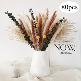 Decorative Flowers & Wreaths Natural Dried Pampas Grass Home Decor Fluffy Reed Tails Wedding Decoration Boho Room