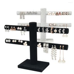 Jewellery Pouches Velvet Ear Stud Necklace Earrings Display Holder Storage Rack Organiser Jewellery