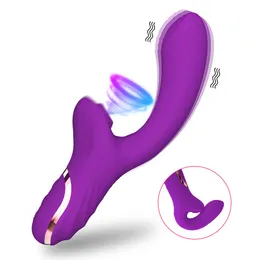 Stimulating female vibrator 10-frequency vibration clitoral suction cup massager vaginal G-spot clitoral stimulator female flirting masturbation adult toy ZD139