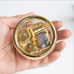Decorative Figurines Music Box Movement Set Gold Clockwork Type Movements Parts DIY 18 Tones Beautiful Melody