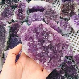 Decorative Figurines MOKAGY 1pc 150g-190g Crystal Geode Irregular Natural Amethyst Stones Cluster Quartz Home Decor