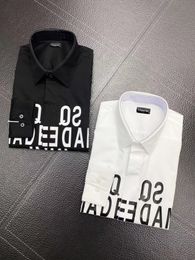 DSQ PHANTOM TURTLE SHIRTS Mens Designer Shirts Brand Clothing Men Long Sleeve Dress Shirt Hip Hop Style High Quality Cotton 841760
