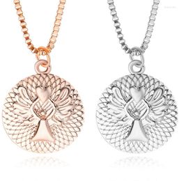 Pendant Necklaces Guardian Angel Protect Me Wherever I Go And Keep From Harm Reversible Necklace With Prayer Inscription Charm