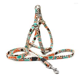 Dog Collars Pet Leash And Harness Bohemia Adjustable Collar Products For Small Dogs Puppies Outdoor Walking Puppy Accessories