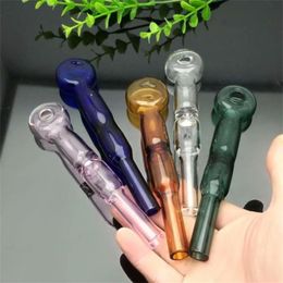 Pipes hookah new Europe and Americaglass pipe bubbler smoking pipe water Glass bong Colour glass straight pan