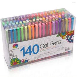2/24/36/48 Colors Gel Pen Smooth Writing Refills Glitter Coloring Drawing Painting Craft Allpoint Pens Marker Students Supplies
