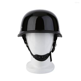 Motorcycle Helmets 2023 Motorcycycle Half German Style Vintage Helmet Carbon Fiber Durable Face M/L/XL