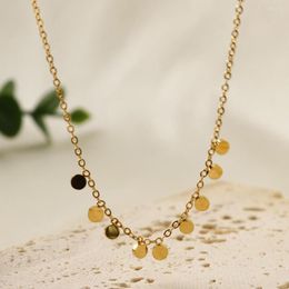 Pendant Necklaces Ins Selling Necklace Stainless Steel Jewelry Gold Metal For Women Waterproof Chain Party Gift